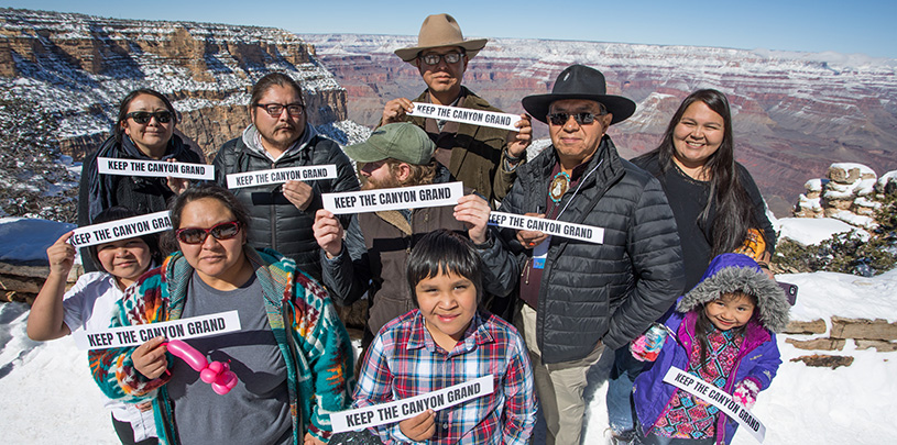 Bill announcement at the South Rim