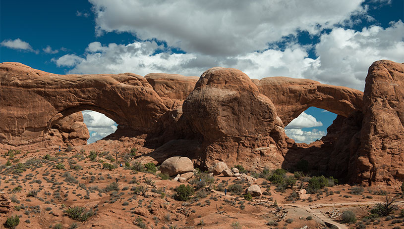 North and South windows at Arches National Park