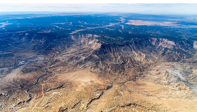 Black Mesa, near the site of the proposed Black Mesa East Dam. ECOFLIGHT