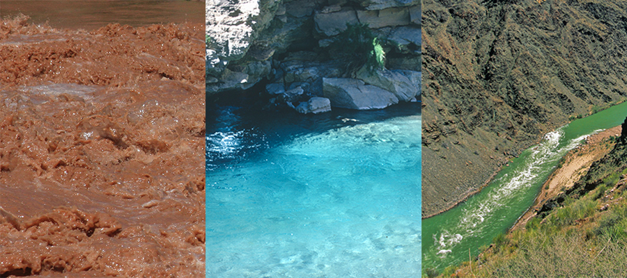 Colors of the Colorado River and Little Colorado River