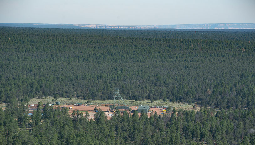 Canyon Mine aka Pinyon Plain Mine with the Grand Canyon in the background. Blake McCord