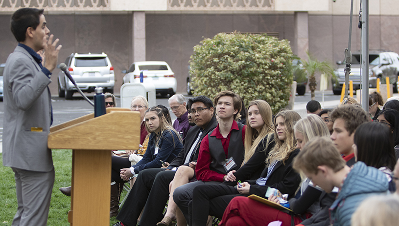 Juan Mendez addresses our youth leaders