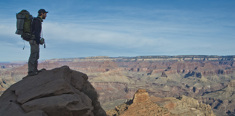 Hiker at OoAh Point