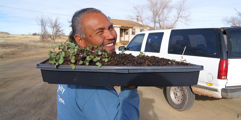 Tyrone Thompson nourishes plants and the community