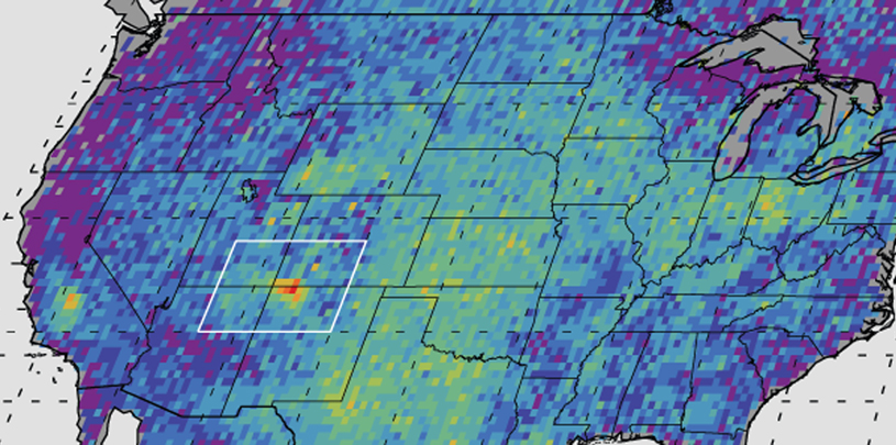 Methane hotspot over the Four Corners region