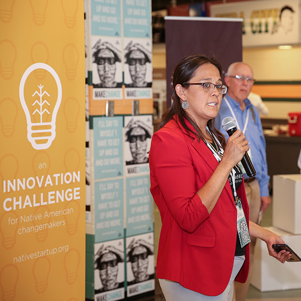 Jessica Stago, Change Labs director, at innovation challenge