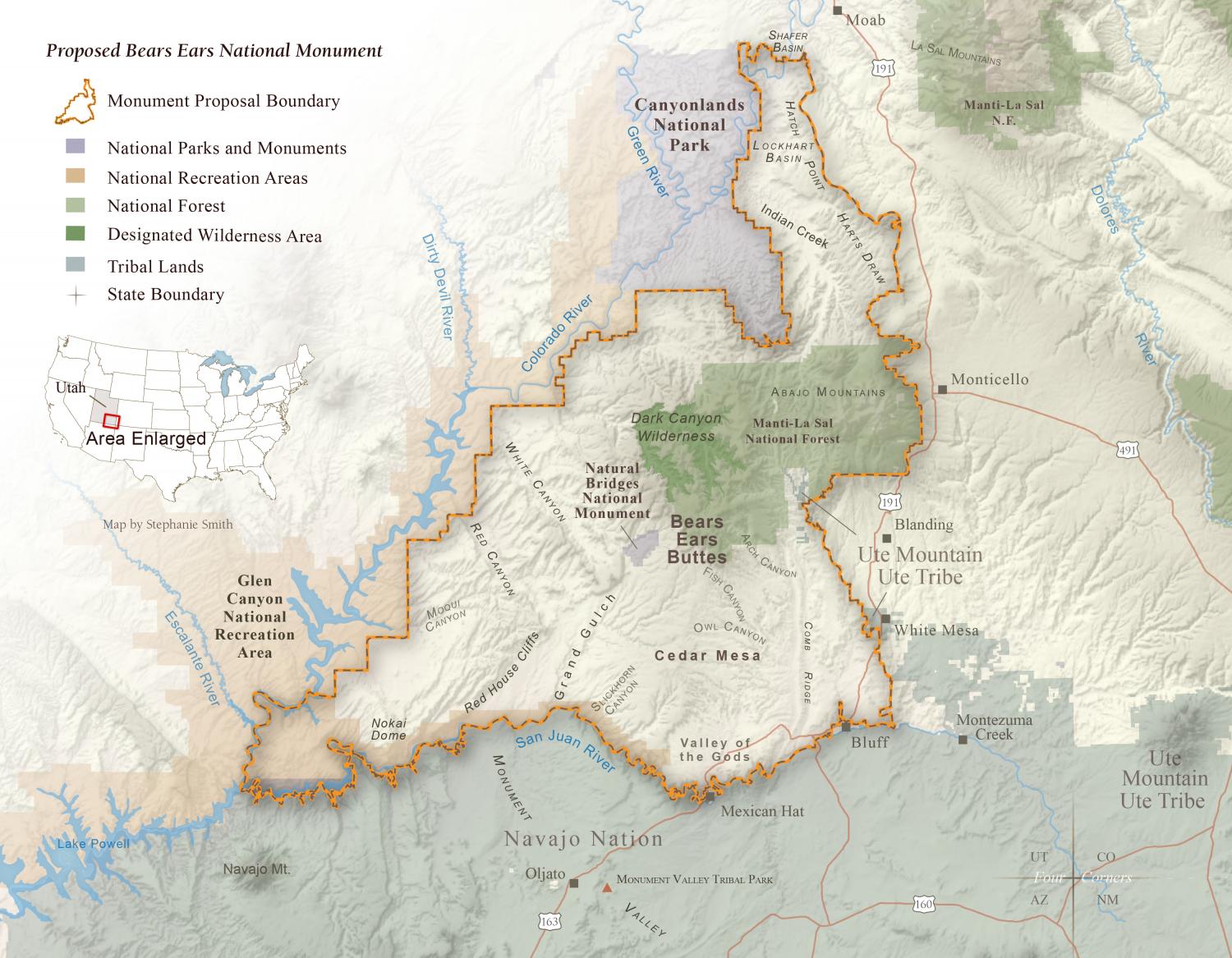 Bears Ears Proposal Map