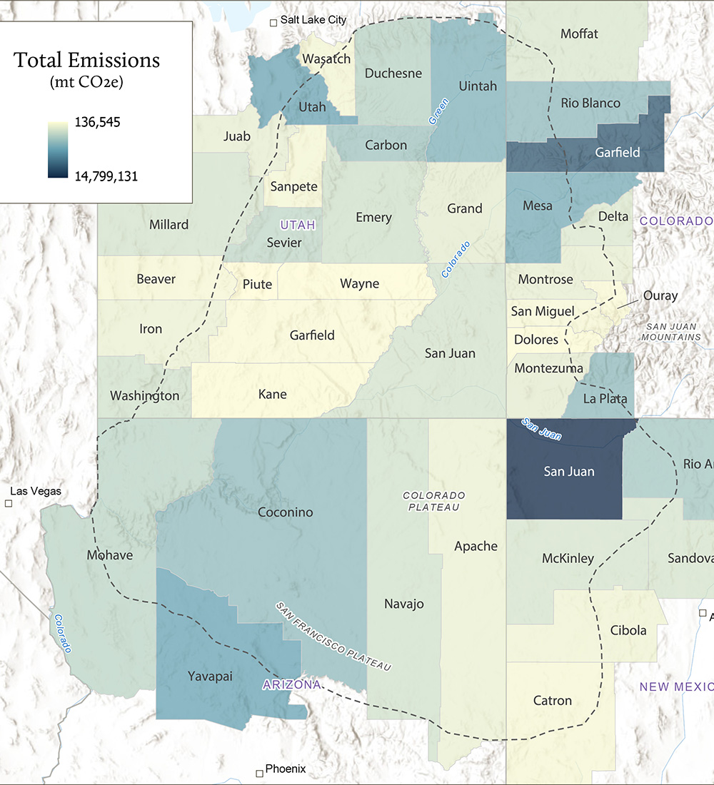 Greenhouse Gas - Inventory map