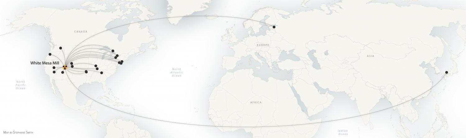Shipments of radioactive waste to White Mesa Mill