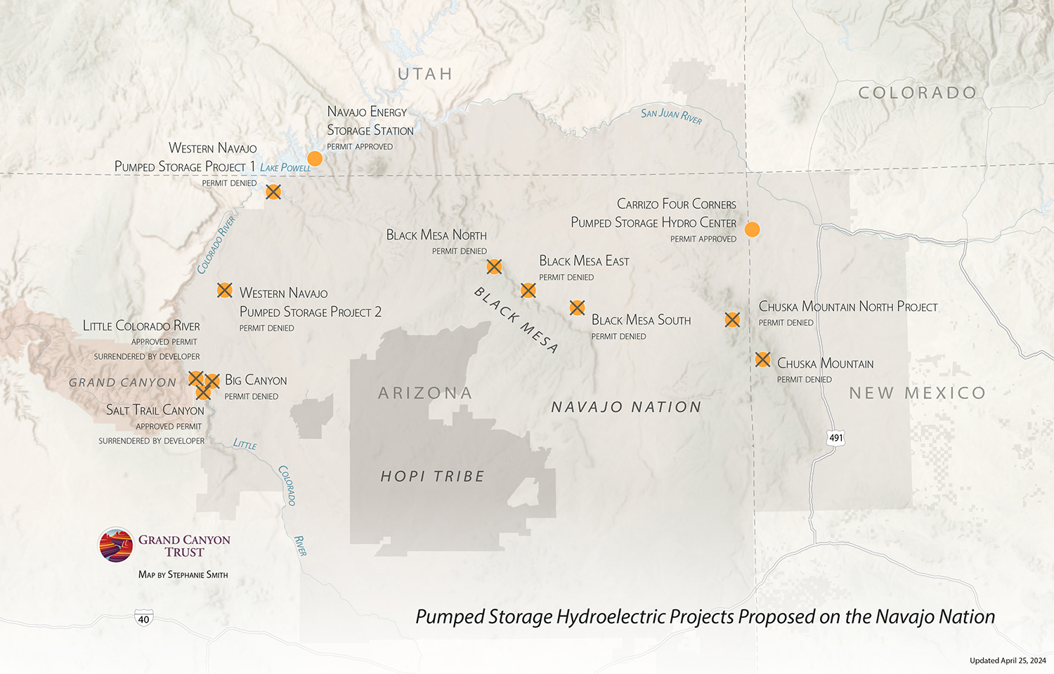 View a map of the projects.