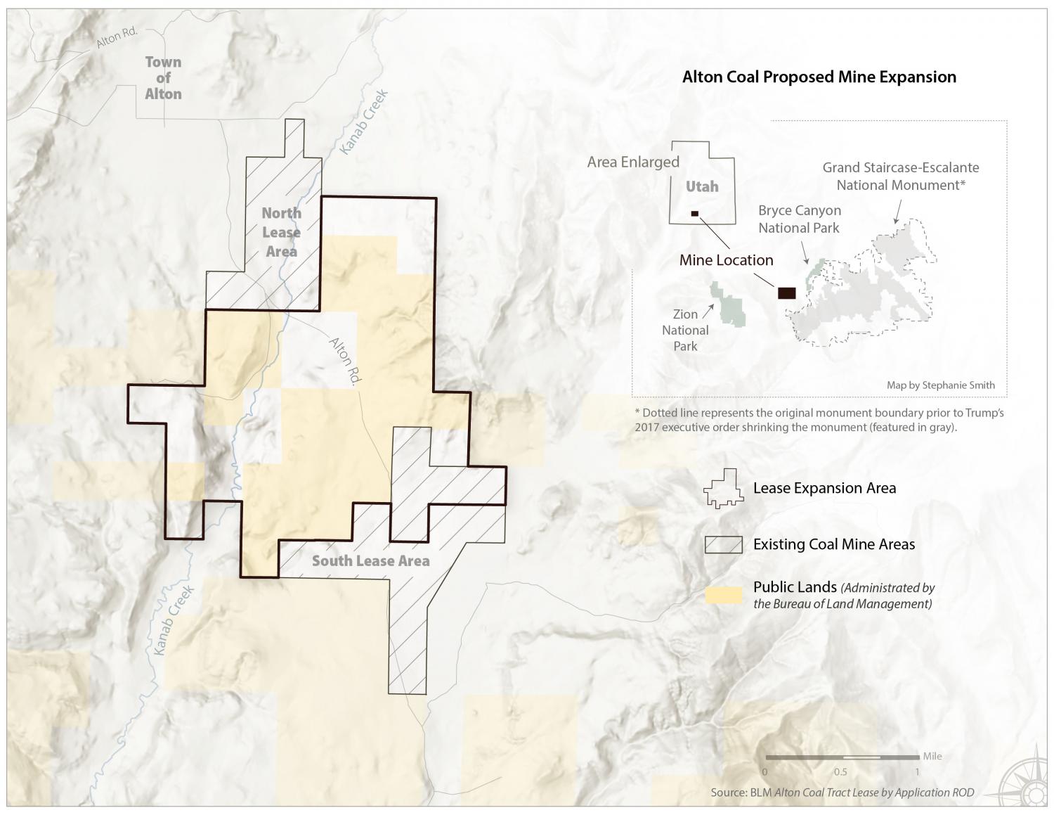 Map of Alton Coal proposed mine expansion