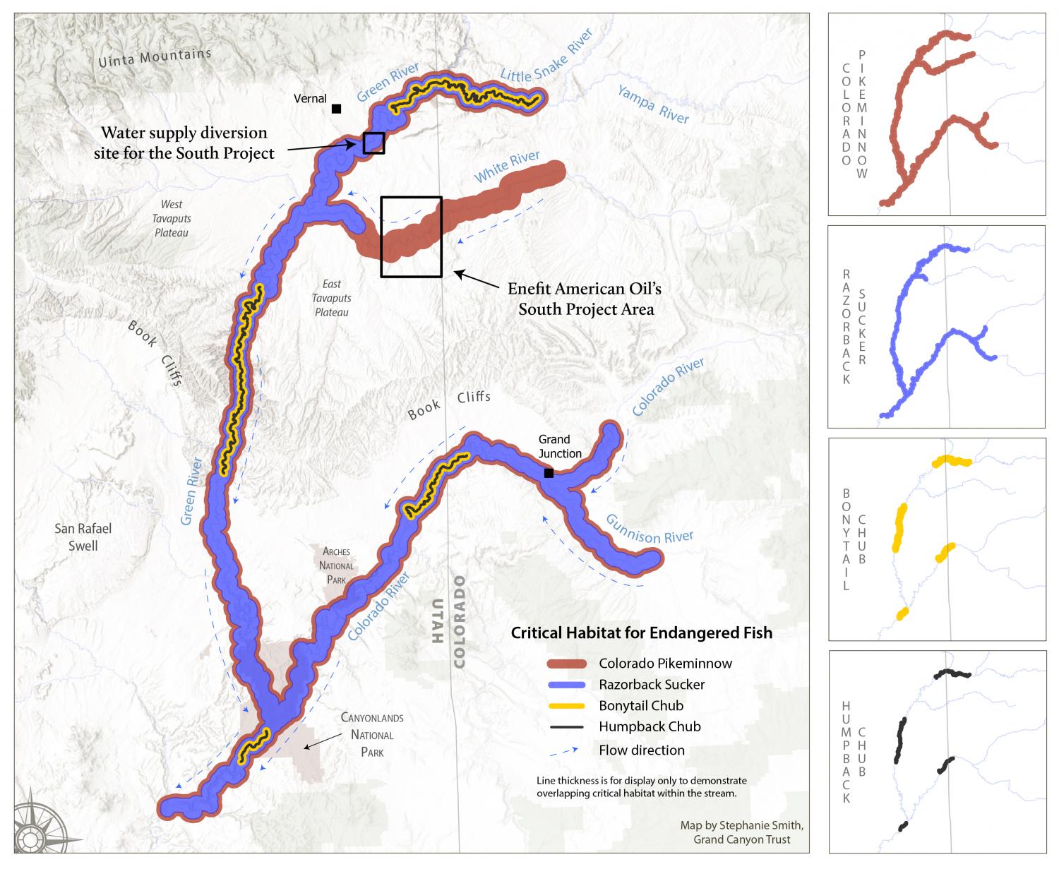 Critical habitat for Utah's native fish