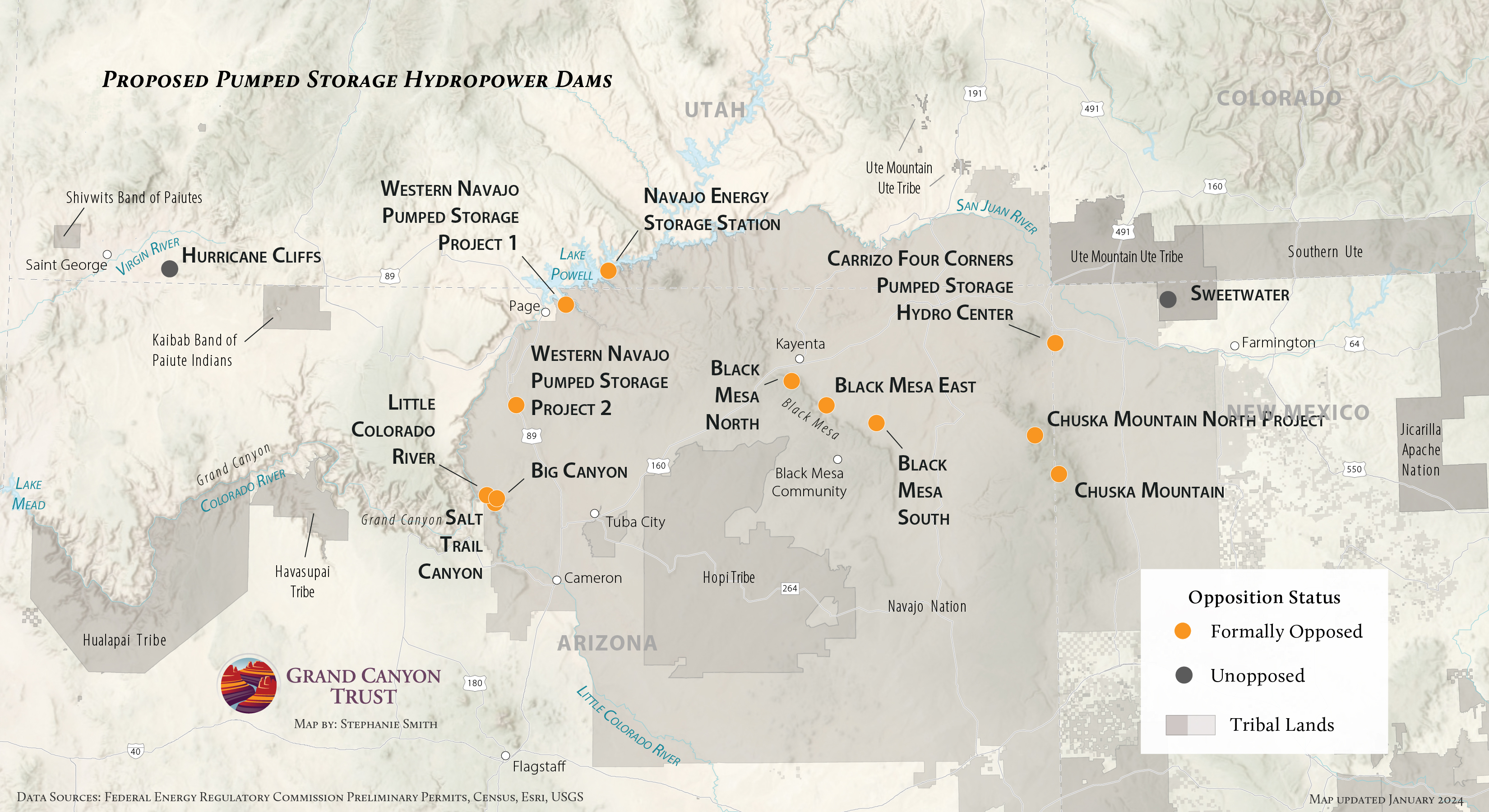 Map of local opposition to dam projects