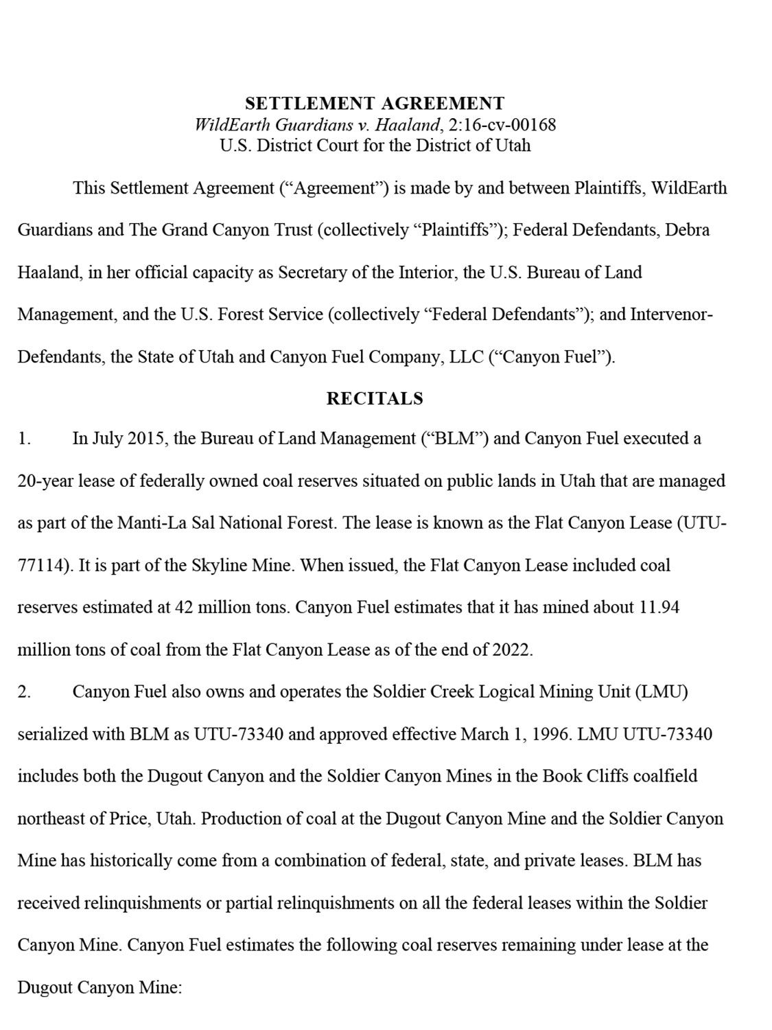 Read the settlement agreement