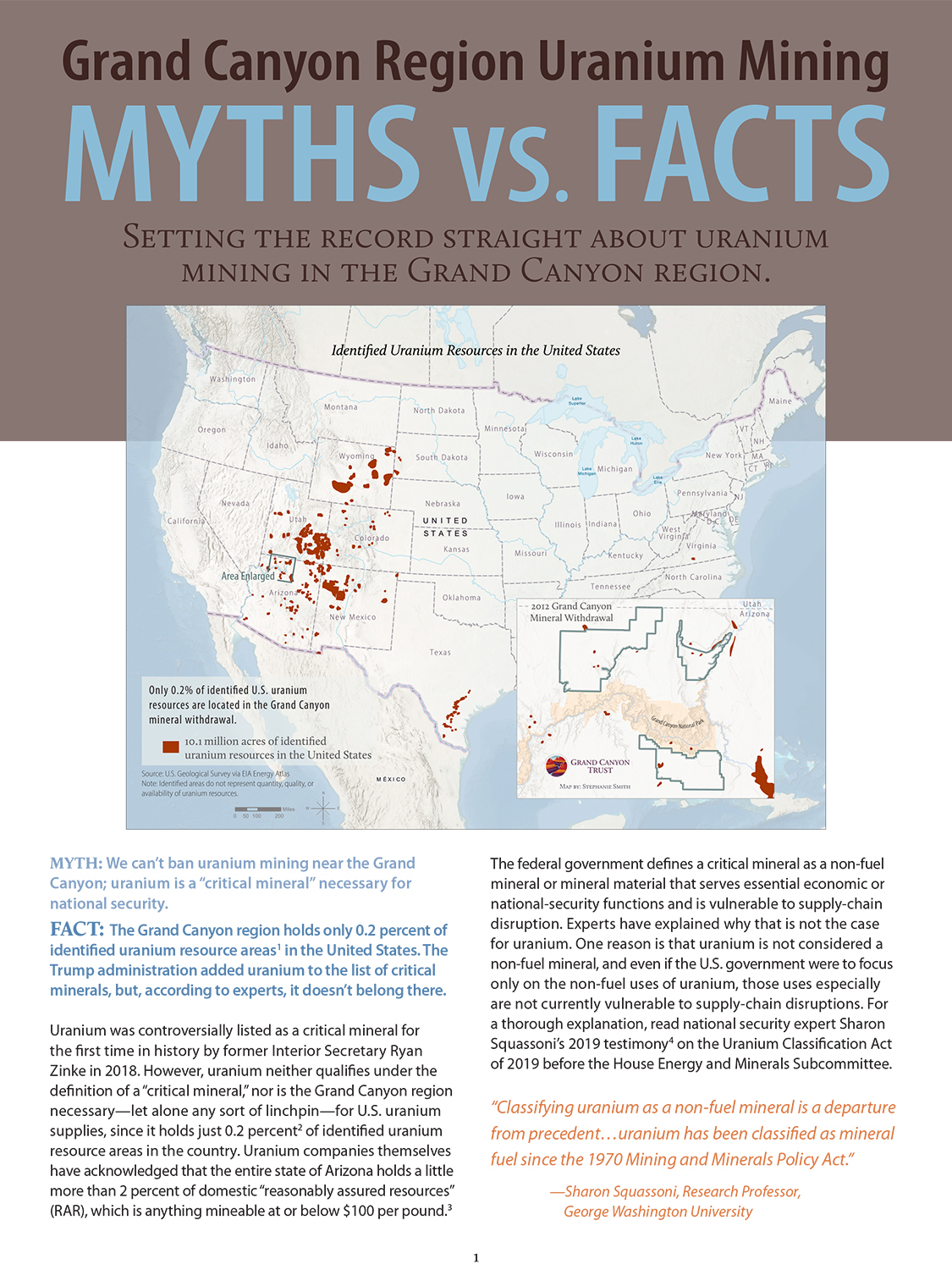 Grand Canyon uranium myths vs facts