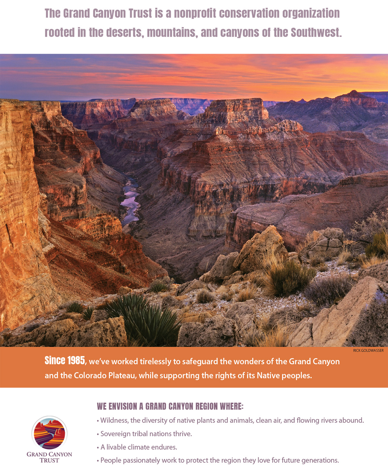Learn about the Grand Canyon Trust