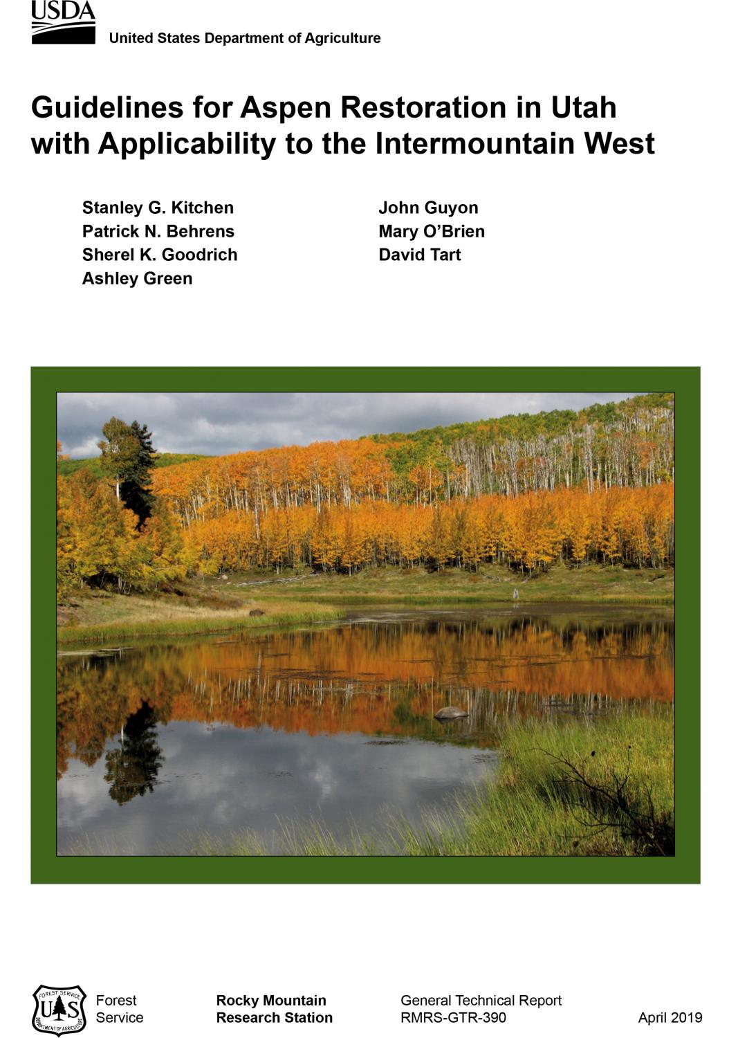 Guidlines for Aspen Restoration in Utah