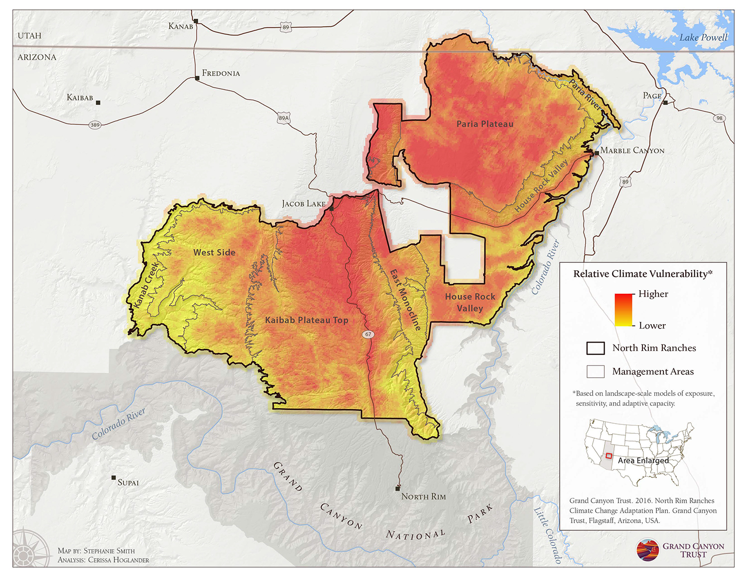 North Rim Ranches climate vulnerability