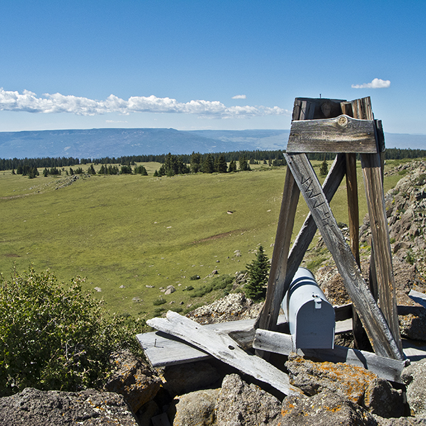 A small lookout on top of the mountain