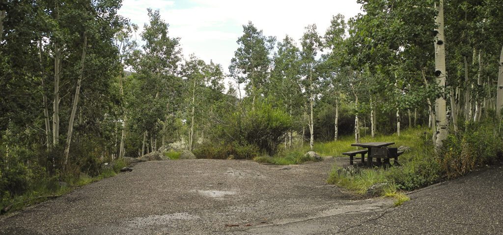 An open campsite