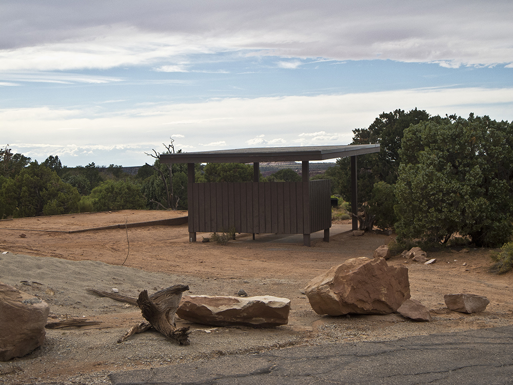 Empty campsite at Dead Horse State Park Campground