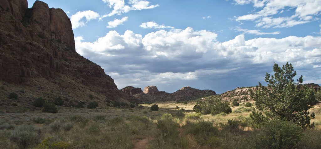 Sandstone views from valley