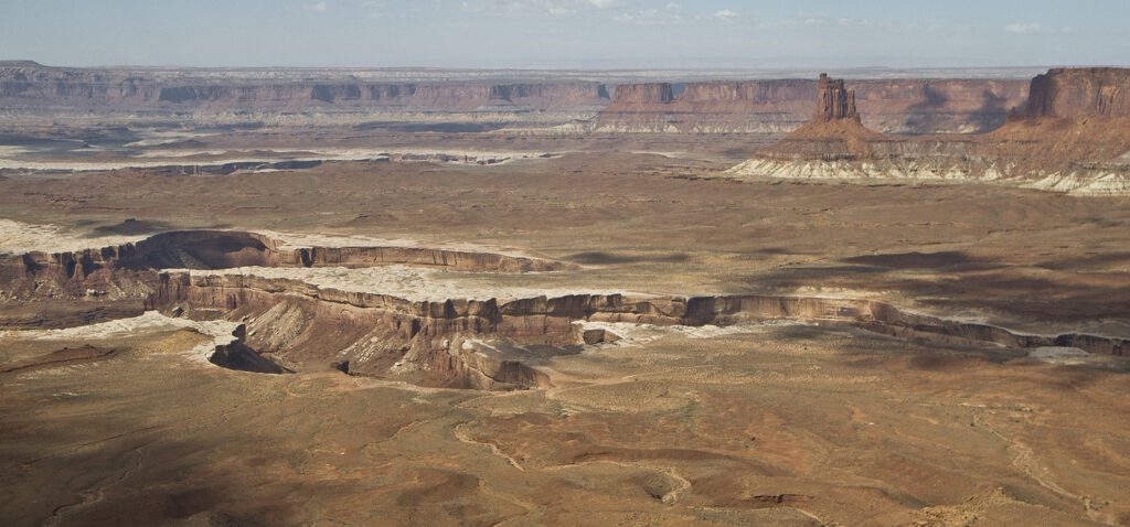 A view of the White Rim in Canyonlands National Park