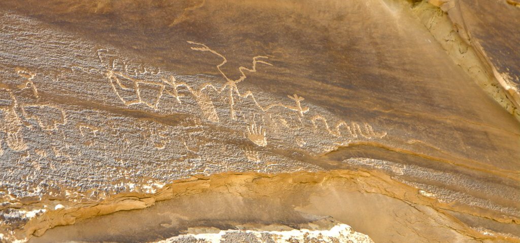 Petroglyph panel