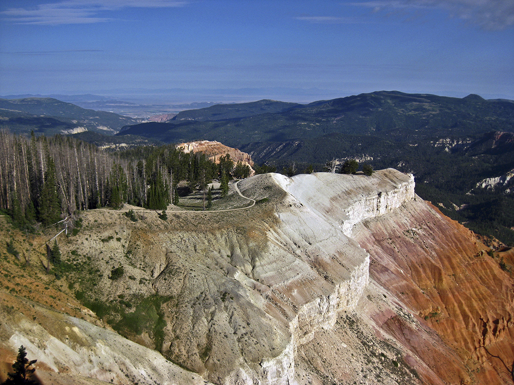 Grey, white, and orange rocks